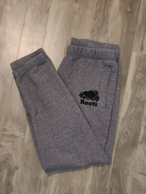 Roots Womens Gray Heather Joggers with Logo